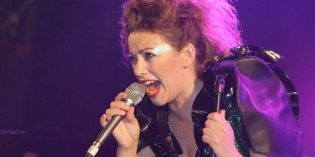 LONDON, UNITED KINGDOM - APRIL 13: Charlotte Church performs on stage at G-A-Y on April 13, 2013 in London, England. (Photo by Jo Hale/Redferns via Getty Images)