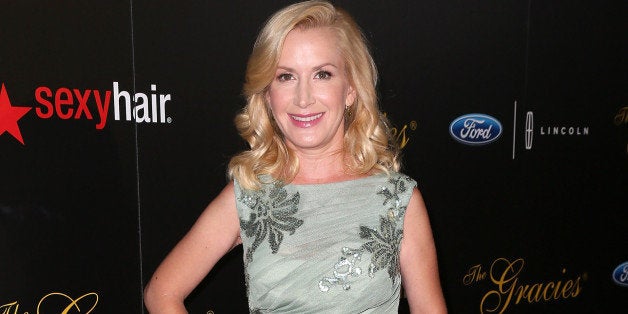 BEVERLY HILLS, CA - MAY 21: Actress Angela Kinsey attends the 38th Annual Gracie Awards Gala at The Beverly Hilton Hotel on