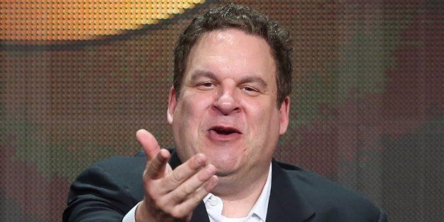 BEVERLY HILLS, CA - AUGUST 04: Actor Jeff Garlin speaks onstage during the 'The Goldbergs' panel discussion at the Disney/ABC Television Group portion of the Television Critics Association Summer Press Tour at the Beverly Hilton Hotel on August 4, 2013 in Beverly Hills, California. (Photo by Frederick M. Brown/Getty Images)