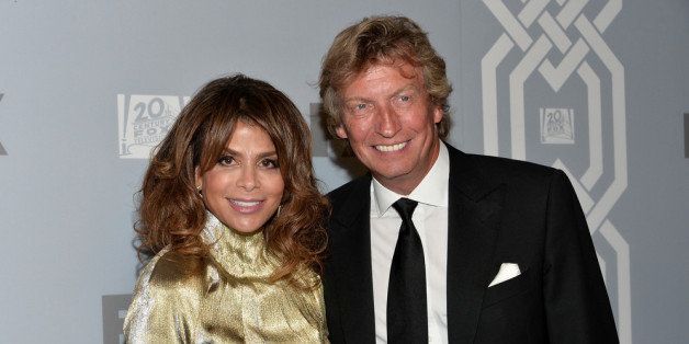 LOS ANGELES, CA - SEPTEMBER 22: Singer Paula Abdul and director Nigel Lythgoe attend the FOX Broadcasting Company, Twentieth Century FOX Television and FX Post Emmy Party at Soleto on September 22, 2013 in Los Angeles, California. (Photo by Alberto E. Rodriguez/Getty Images)