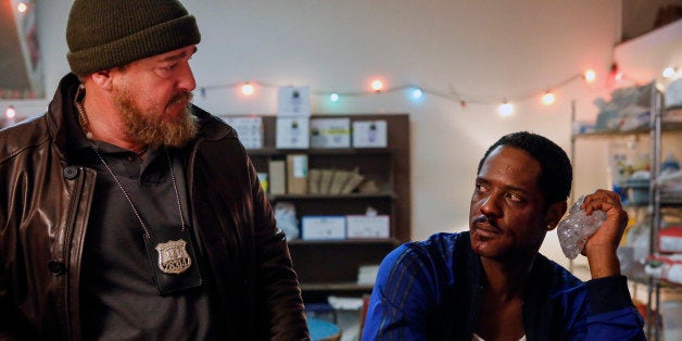 Ironside -- 'Action' Episode 105 -- Pictured: (l-r) Brent Sexton as Gary, Blair Underwood as Robert Ironside -- (Photo by: Vi