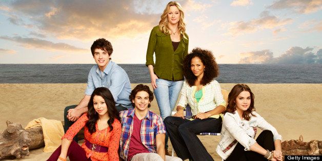 THE FOSTERS - ABC Family's 'The Fosters' stars Cierra Ramirez as Mariana, David Lambert as Brandon, Jake T. Austin as Jesus, Teri Polo as Stef, Sherri Saum as Lena and Maia Mitchell as Callie. (Photo by Andrew Eccles/ABC Family via Getty Images)