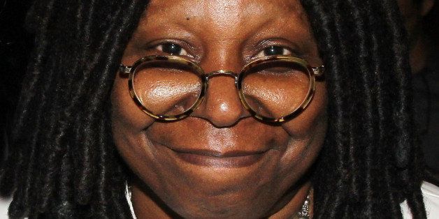 NEW YORK, NY - MAY 21: Whoopi Goldberg poses backstage at the hit musical 'Pippin' on Broadway at The Music Box Theater on May 21, 2013 in New York City. (Photo by Bruce Glikas/FilmMagic)