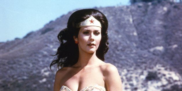 American actress Lynda Carter stars as the titular superhero in the television series 'Wonder Woman', circa 1975. (Photo by Silver Screen Collection/Getty Images)