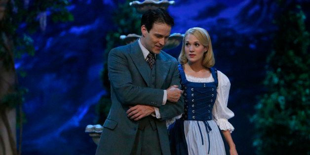 THE SOUND OF MUSIC LIVE! -- Pictured: (l-r) Stephen Moyer as Captain Von Trapp, Carrie Underwood as Maria -- (Photo by: Will Hart/NBC/NBCU Photo Bank via Getty Images)
