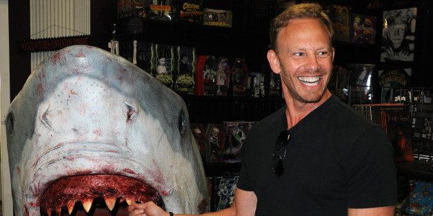 BURBANK, CA - SEPTEMBER 08: Actor Ian Ziering participates in the 'Sharknado' DVD Signing held at Dark Delicacies Bookstore on September 8, 2013 in Burbank, California. (Photo by Albert L. Ortega/Getty Images)