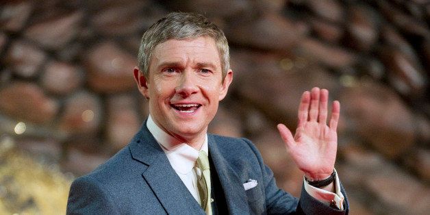 BERLIN, GERMANY - DECEMBER 09: Martin Freeman attends the German premiere of the film 'The Hobbit: The Desolation Of Smaug' (Der Hobbit: Smaugs Einoede) at Sony Centre on December 9, 2013 in Berlin, Germany. (Photo by Target Presse Agentur Gmbh/WireImage)