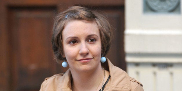 NEW YORK, NY - MAY 14: Lena Dunham films 'Girls' on May 14, 2013 in New York City. (Photo by Aby Baker/Getty Images)