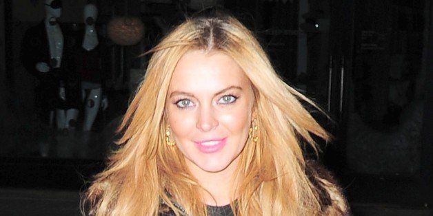 NEW YORK, NY - DECEMBER 16: Lindsay Lohan is seen in Soho on December 16, 2013 in New York City. (Photo by Alo Ceballos/FilmMagic)
