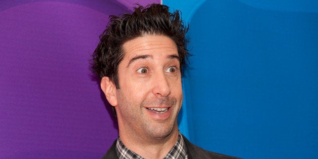 NEW YORK, NY - MAY 13: David Schwimmer attends the 2013 NBC Upfront Presentation Red Carpet Event at Radio City Music Hall o