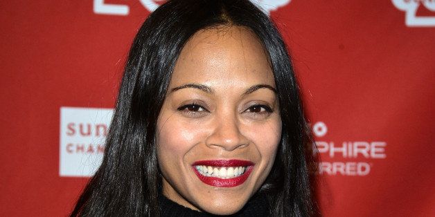PARK CITY, UT - JANUARY 18: Actress Zoe Saldana attends the premiere of 'Infinity Polar Bear' at the Eccles Center Theatre during the 2014 Sundance Film Festival on January 18, 2014 in Park City, Utah. (Photo by George Pimentel/Getty Images for Sundance Film Festival)