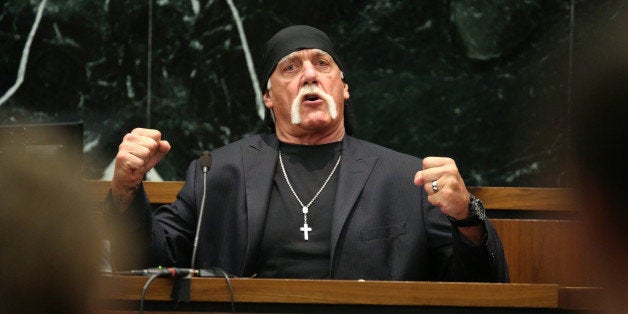 ST PETERSBURG, FL - MARCH 08: NY POST OUT Terry Bollea, aka Hulk Hogan, testifies in court during his trial against Gawker