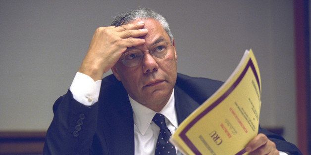 U.S. Secretary of State Colin Powell is pictured in the President's Emergency Operations Center in Washington in the hours following the September 11, 2001 attacks in this U.S. National Archives handout photo obtained by Reuters July 24, 2015. REUTERS/U.S. National Archives/Handout via Reuters (MILITARY POLITICS DISASTER) THIS IMAGE HAS BEEN SUPPLIED BY A THIRD PARTY. IT IS DISTRIBUTED, EXACTLY AS RECEIVED BY REUTERS, AS A SERVICE TO CLIENTS. FOR EDITORIAL USE ONLY. NOT FOR SALE FOR MARKETING OR ADVERTISING CAMPAIGNS