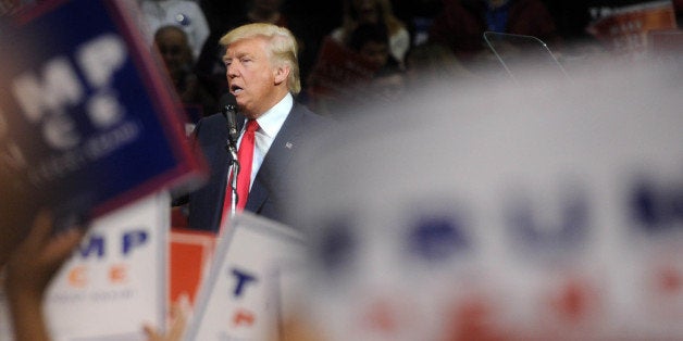 Photo by: Dennis Van Tine/STAR MAX/IPx 10/10/16 Donald Trump at a rally at Mohegan Sun Arena in Wilkes-Barre, Pennsylvania.