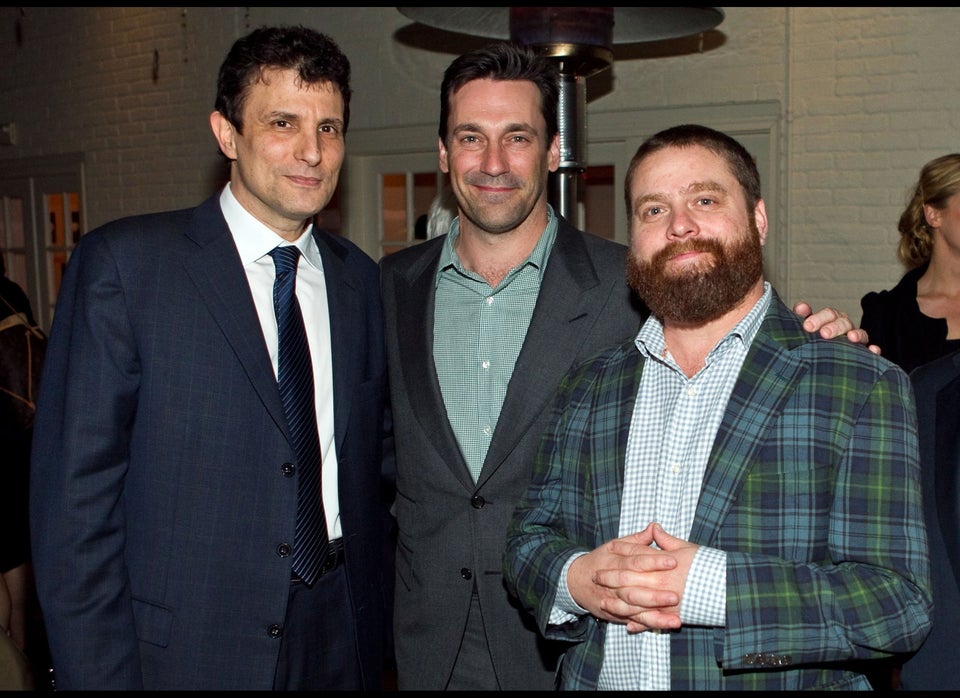 David Remnick, Jon Hamm And Zach Galifianakis