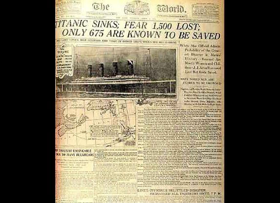 Titanic Anniversary How Newspapers Covered The Ship Sinking