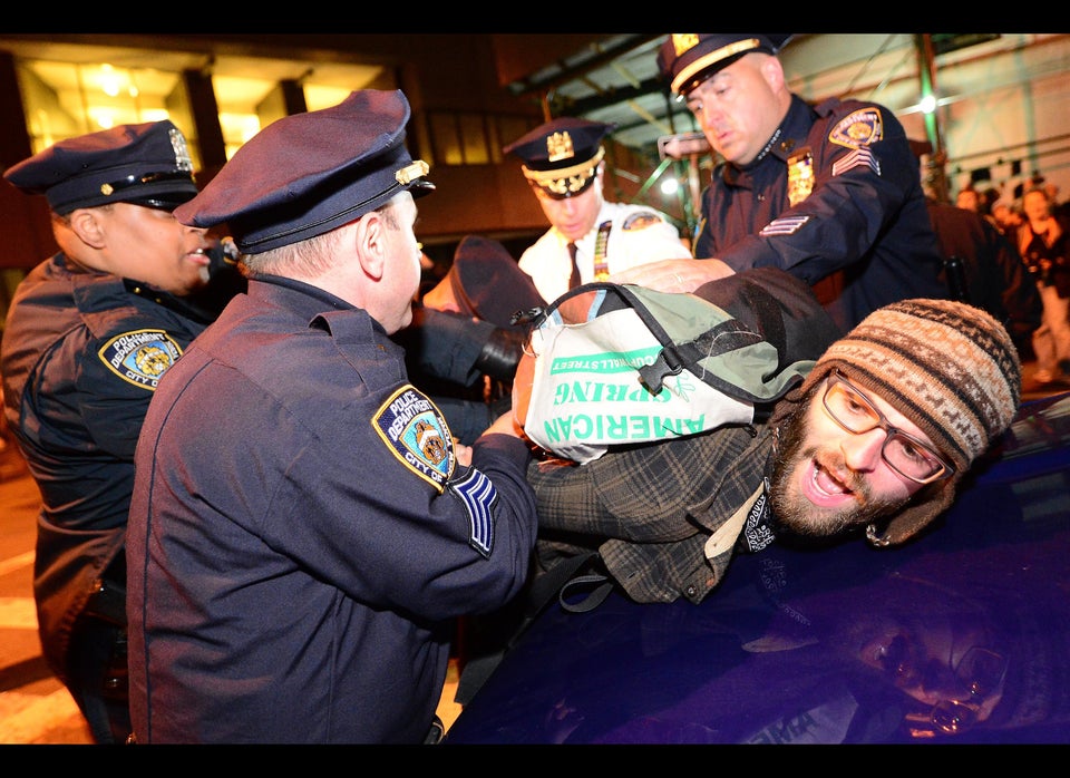 Policemen arrest Occupy Wall Street part