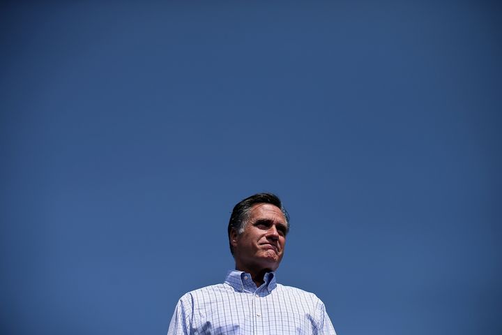 FAIRFAX, VA - SEPTEMBER 13: Republican presidential candidate Mitt Romney campaigns at Van Dyck Park September 13, 2012 in Fairfax, Virginia. Romney and U.S. President Barack Obama are spending significant time competing in Virginia, one of the primary battleground states. (Photo by Win McNamee/Getty Images)