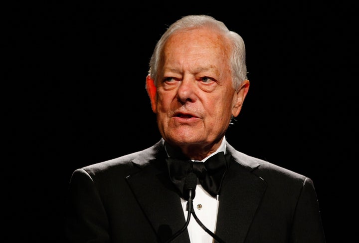 NEW YORK - JUNE 03: Journalist Bob Schieffer speaks on stage during the 34th Annual AWRT Gracie Awards Gala at The New York Marriott Marquis on June 3, 2009 in New York City. (Photo by Jemal Countess/Getty Images for AWRT)