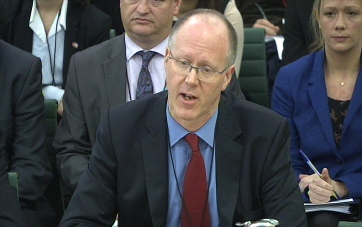 BBC Director-General George Entwistle gives evidence to the Culture, Media and Sport select committee in the House of Commons