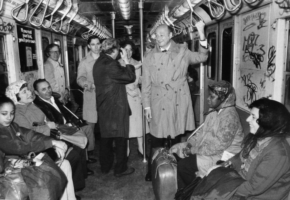 Ed Koch On The Subway