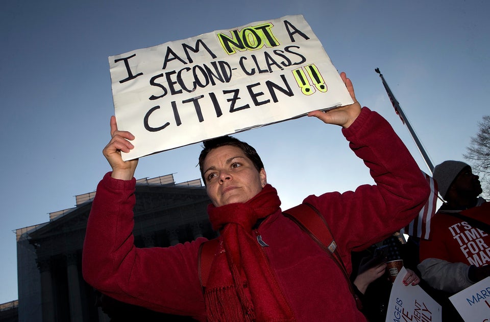 Supreme Court Hears Arguments On California's Prop 8 And Defense Of Marriage Act