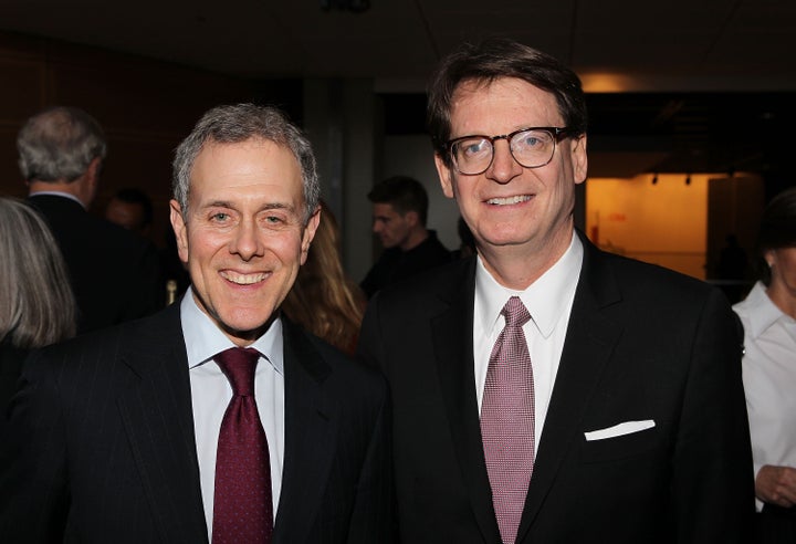 WASHINGTON, DC - MARCH 14: Hearst President and COO Steve Swartz and James Duff, President and CEO, The Newseum, attend 'Citizen Hearst' screening at The Newseum on March 14, 2013 in Washington, DC. (Photo by Paul Morigi/Getty Images for HEARST)