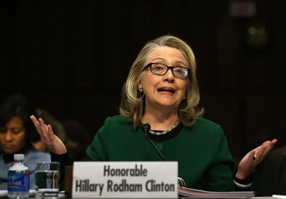 Hillary Clinton's new glasses correct post-concussion double vision 