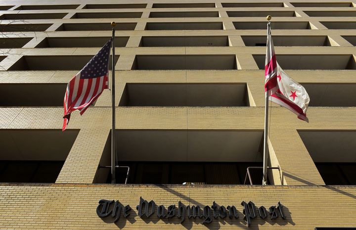WASHINGTON, DC - FEBRUARY 20: Exterior view of the Washington Post building on 15th street on February, 20, 2013 in Washington, DC. (Photo by Bill O'Leary/The Washington Post via Getty Images)