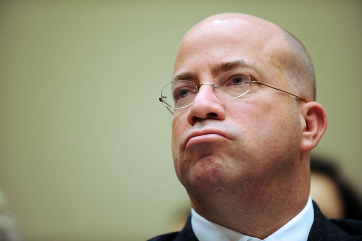 NBC Universal President and CEO Jeff Zucker testifies before the House Energy and Commerce Committee's Communications, Techno