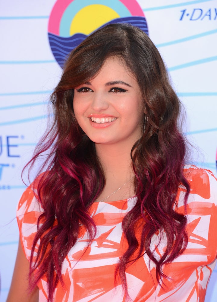 UNIVERSAL CITY, CA - JULY 22: Singer Rebecca Black arrives at the 2012 Teen Choice Awards at Gibson Amphitheatre on July 22,