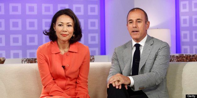 TODAY -- Pictured: (l-r) Ann Curry and Matt Lauer appear on NBC News' 'Today' show -- (Photo by: Peter Kramer/NBC/NBC NewsWire via Getty Images)