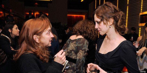 NEW YORK - NOVEMBER 05: Journalist Joanna Molloy with actress Vera Farmiga attend the 'Up In The Air' screening after party at The Rouge Tomate on November 5, 2009 in New York City. (Photo by Jemal Countess/Getty Images)