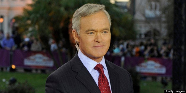 NEW ORLEANS - FEBRUARY 2: The CBS Evening News with Scott Pelley broadcasts Saturday Feb. 2, 2013 from the CBS stages in Jackson Square, home of CBS' coverage of Super Bowl XLVII week in New Orleans. (Photo by Jeffrey R. Staab/CBS via Getty Images) 