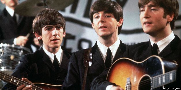 398013 01: FILE PHOTO The Beatles perform in November 1963. 58 year old ex-Beatle band member George Harrison died of cancer November 30, 2001 in Los Angeles, California. (Photo by Getty Images) (AMERICAS SALES ONLY)