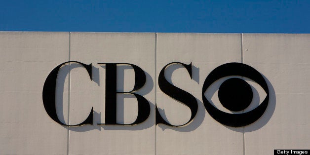 LOS ANGELES, CA - APRIL 26: A large sign and logo greets visitors to CBS's Television Studios on April 26, 2012 in Los Angel
