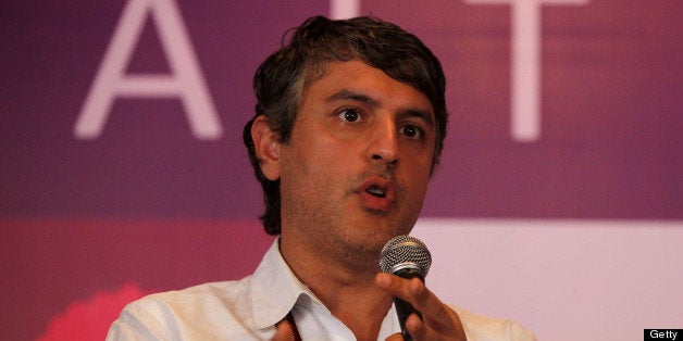 JAIPUR, INDIA - JANUARY 28: Iranian-American writer Reza Aslan at the Jaipur Literature Festival on January 28, 2013 in Jaipur, India. (Photo by M Zhazo/Hindustan Times via Getty Images)