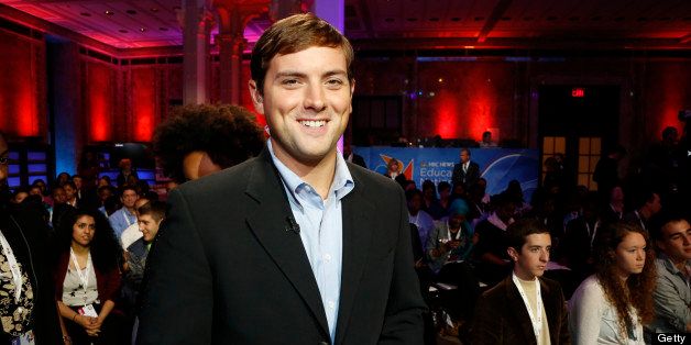 NBC NEWS-EVENTS -- Education Nation: New York Summit, Day 1 -- Pictured: Luke Russert at the Student Town Hall at NBC News' Education Nation Summit at the New York Public Library in New York on Sunday, September 23, 2012 -- (Photo by: Heidi Gutman/NBC/NBCU Photo Bank via Getty Images)