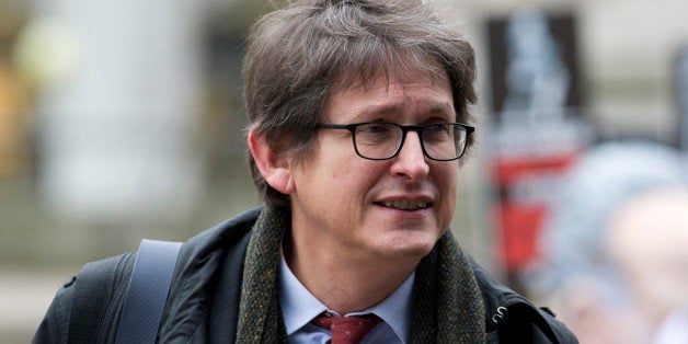 Guardian editor-in-chief, Alan Rusbridger, arrives to attend the publication of the Leveson Report into press ethics in centr