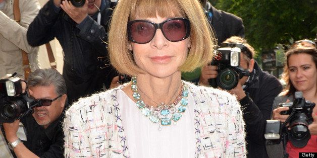 PARIS, FRANCE - JULY 02: Anna Wintour attends the Chanel show as part of Paris Fashion Week Haute-Couture Fall/Winter 2013-2014 at the Grand Palais on July 2, 2013 in Paris, France. (Photo by Foc Kan/WireImage)