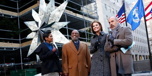 TODAY -- Pictured: (l-r) Tamron Hall, Al Roker, Savannah Guthrie and Matt Lauer appear on NBC News' 'Today' show -- (Photo by: Peter Kramer/NBC/NBC NewsWire via Getty Images)