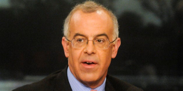 MEET THE PRESS -- Pictured: (l-r) David Brooks, Columnist, The New York Times,, appears on 'Meet the Press' in Washington,