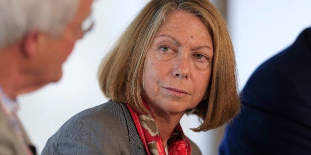 Jill Abramson, executive editor of The New York Times, listens during a panel discussion on the sidelines of the Republican National Convention (RNC) in Tampa, Florida, U.S., on Sunday, Aug. 26, 2012. The discussion, held across the river from the Republican National Convention, was sponsored by Bloomberg, the University of Southern California?s Annenberg Center on Communication, Leadership and Policy and the Institute of Politics at Harvard University?s John F. Kennedy School of Government. Photographer: Andrew Harrer/Bloomberg via Getty Images 