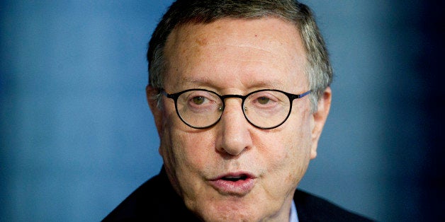 Norman Pearlstine, chief content officer for Bloomberg News, speaks during an interview inside the Bloomberg Link during day