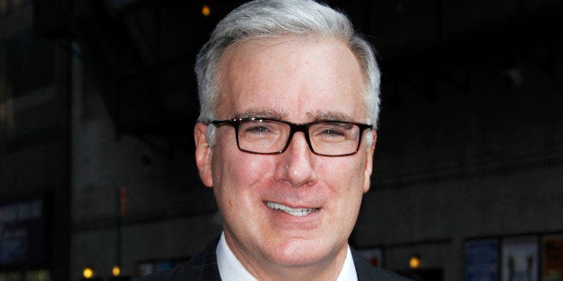 NEW YORK, NY - SEPTEMBER 11: Keith Olbermann leaves the 'Late Show with David Letterman' at Ed Sullivan Theater on September 11, 2013 in New York City. (Photo by Donna Ward/Getty Images)