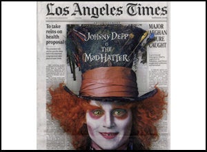 Los Angeles Times Front Page Taken Over By Disney