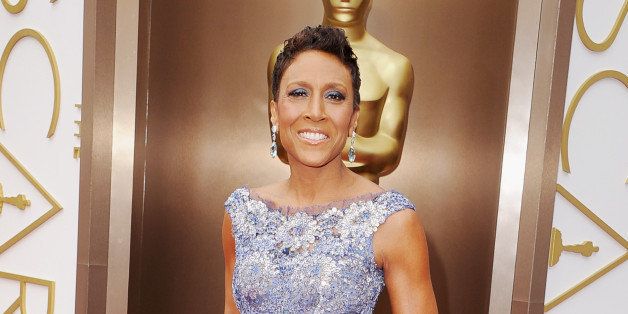 HOLLYWOOD, CA - MARCH 02: TV personality Robin Roberts attends the Oscars held at Hollywood & Highland Center on March 2, 2014 in Hollywood, California. (Photo by Steve Granitz/WireImage)
