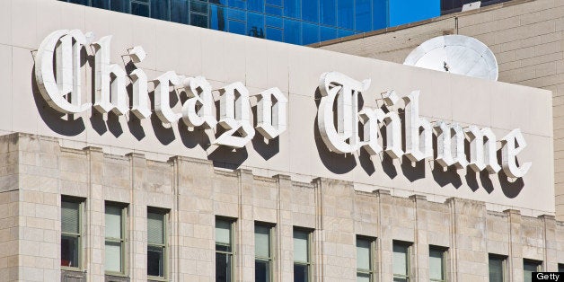 CHICAGO, IL - MARCH 13: A detail view of the Tribune Tower on March 13, 2013 in Chicago, IL. (Photo by Timothy Hiatt/Getty