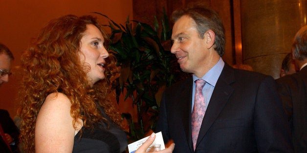 File photo dated 26/10/04 of former prime minister Tony Blair with former News International Chief Executive Rebekah Brooks as Blair offered to act as an "unofficial adviser" and allegedly told Brooks to "tough up" when she sought his guidance at the height of the phone- hacking crisis at the News of the World, prosecutors have told the Old Bailey.