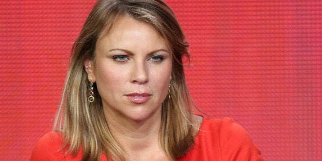 PASADENA, CA - JANUARY 12: News correspondent Lara Logan of '60 Minutes Sports' speaks onstage during the Showtime portion